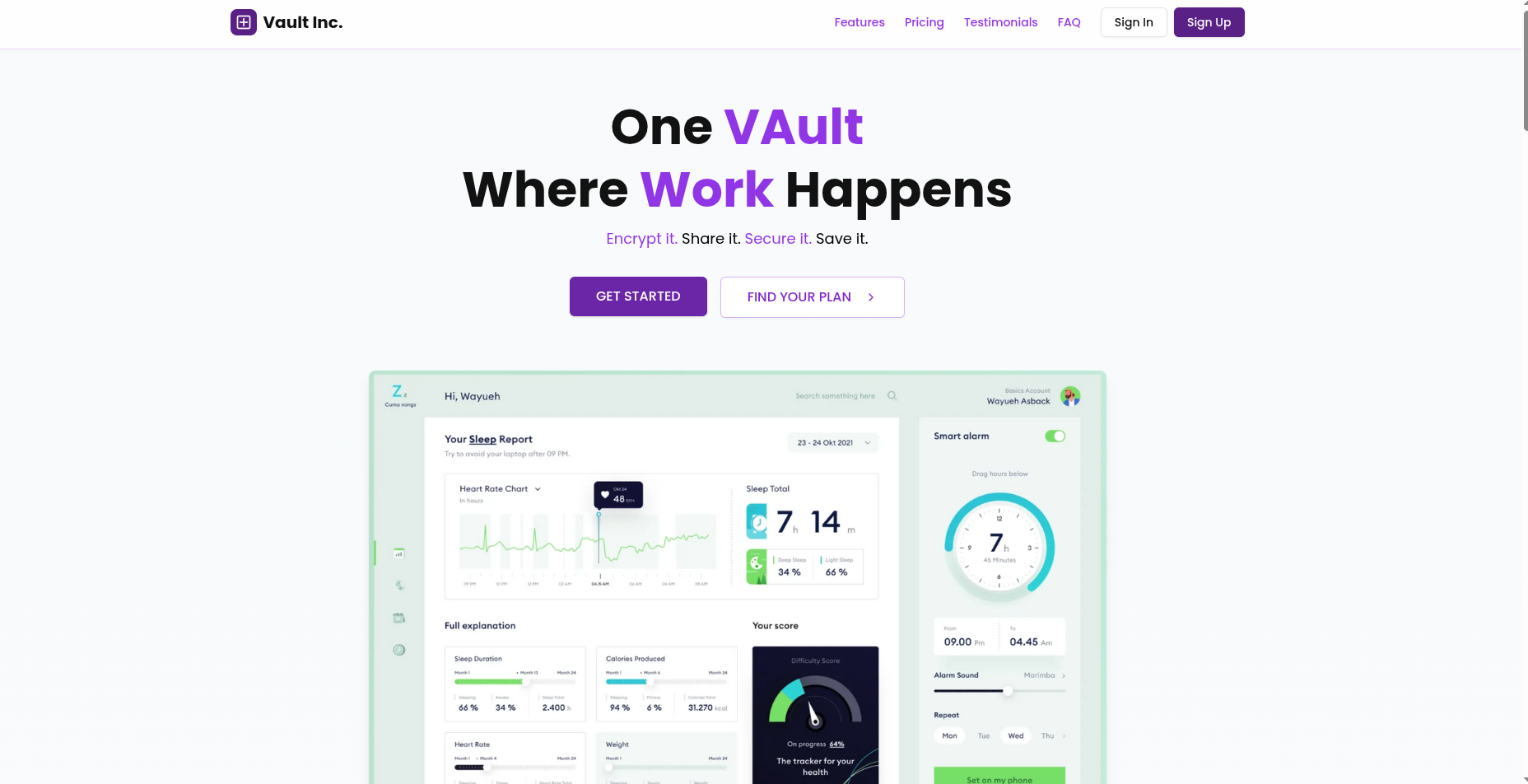 Vault screenshot