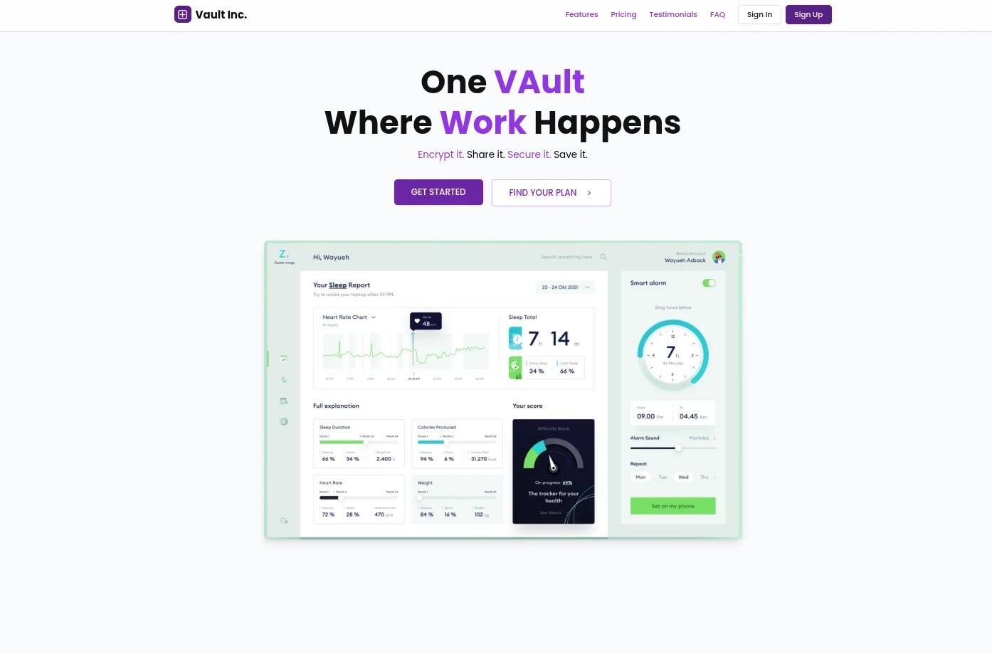 Vault — screenshot