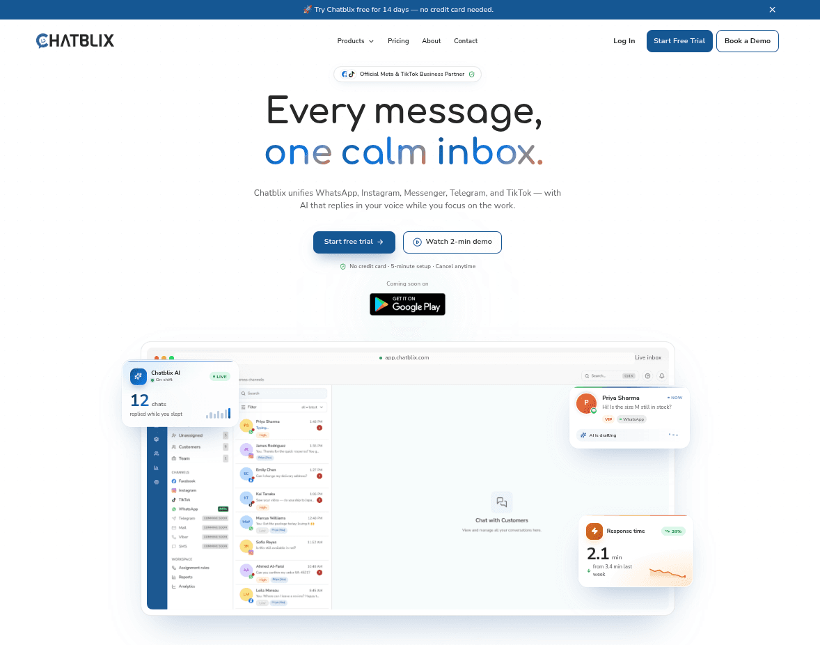 Chatblix screenshot