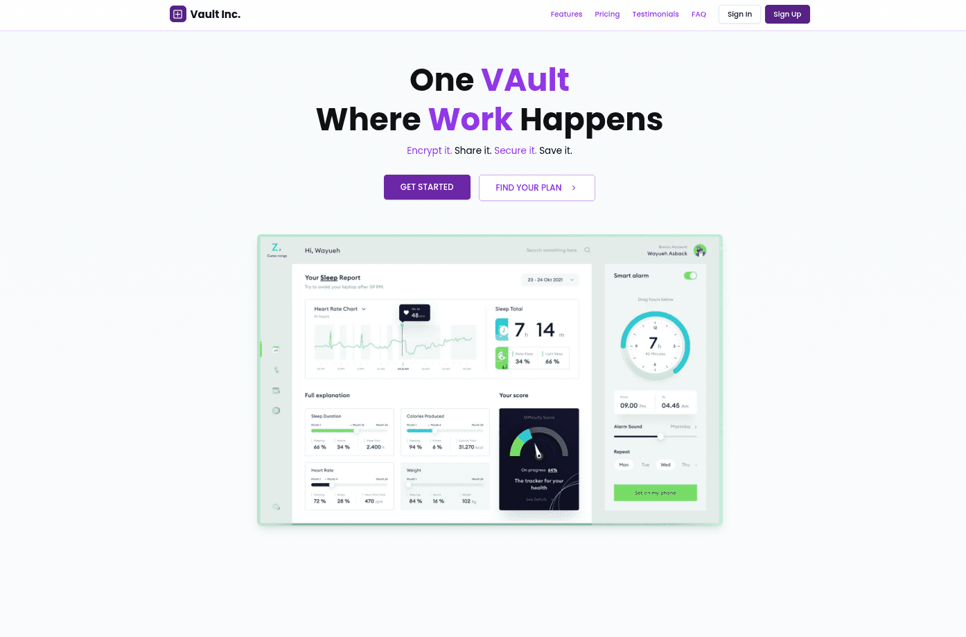 Vault screenshot